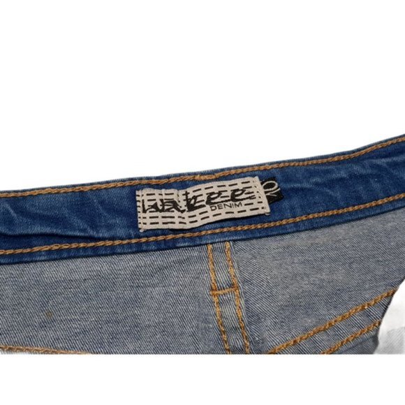 WAKEE Blue Skirt Denim Womens A-Line Short Mini Skirt - Size 10 - Picture 5 of 6